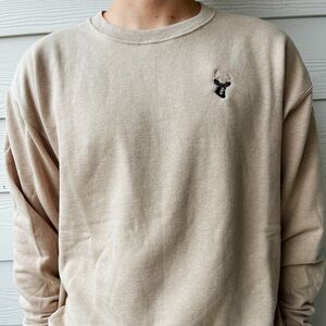 Handmade Deer pocket sweatshirt